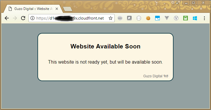 CloudFront Site Hosting