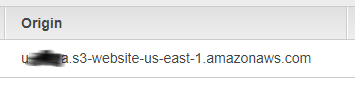 Fix CloudFront origin