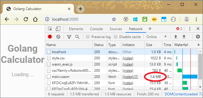 Large WASM file