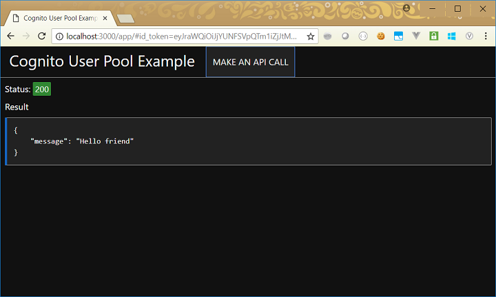 Authorization success