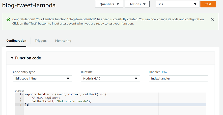 Create the function