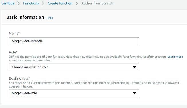 Lambda details