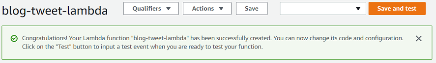 Save and Test