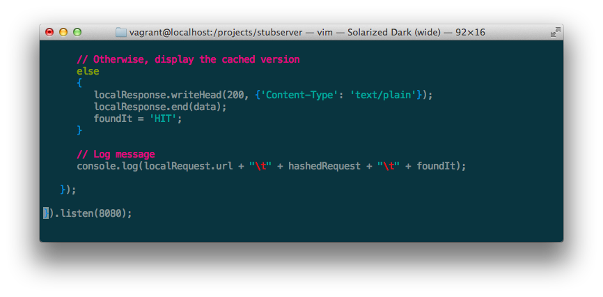 Learning Stub Server, chunk 3