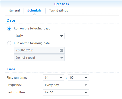 Task Schedule