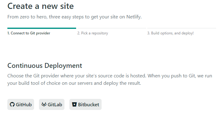 Creating a New Site