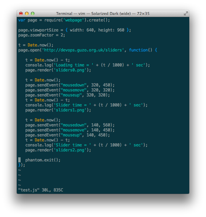PhantomJS Script